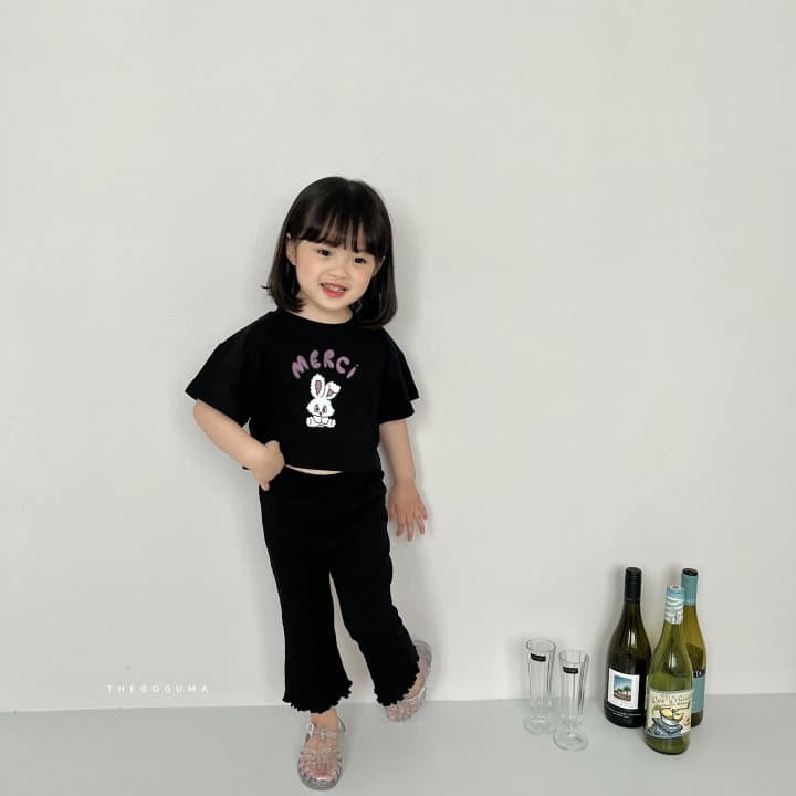 Shinseage Kids - Korean Children Fashion - #toddlerclothing - Merci Crop Tee - 5