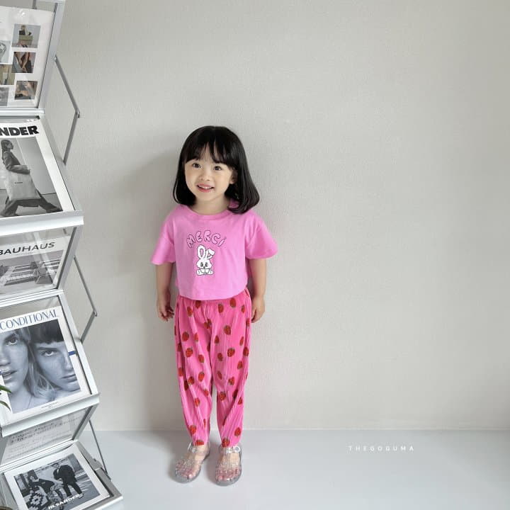 Shinseage Kids - Korean Children Fashion - #todddlerfashion - Strawberry Pleats Pants - 4