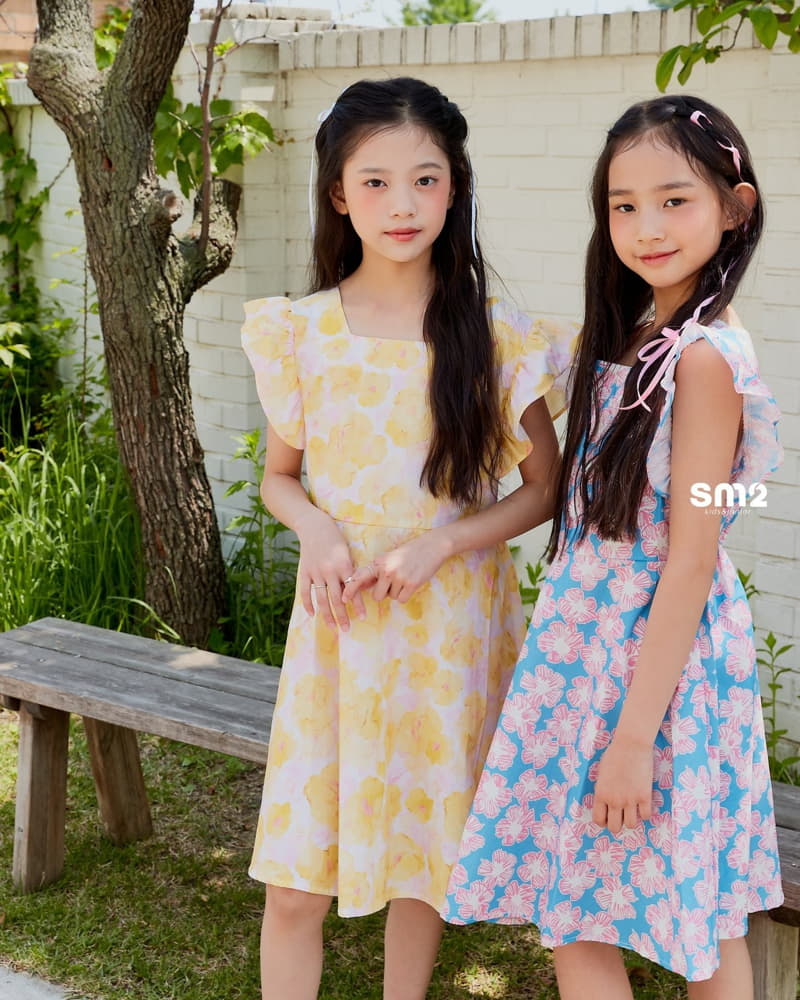 Sm2 - Korean Junior Fashion - #magicofchildhood - Flower One-piece - 7