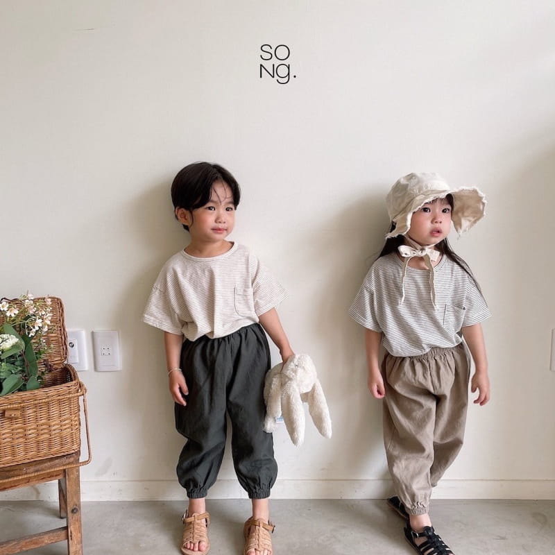 Song - Korean Children Fashion - #childrensboutique - Pocket Piping Tee - 10