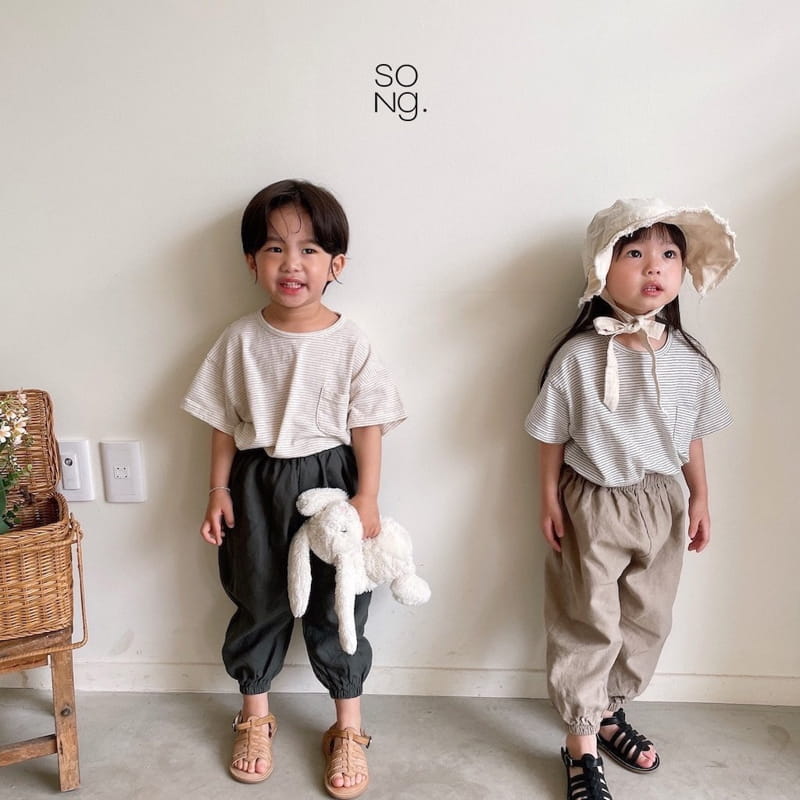 Song - Korean Children Fashion - #designkidswear - Pocket Piping Tee - 11