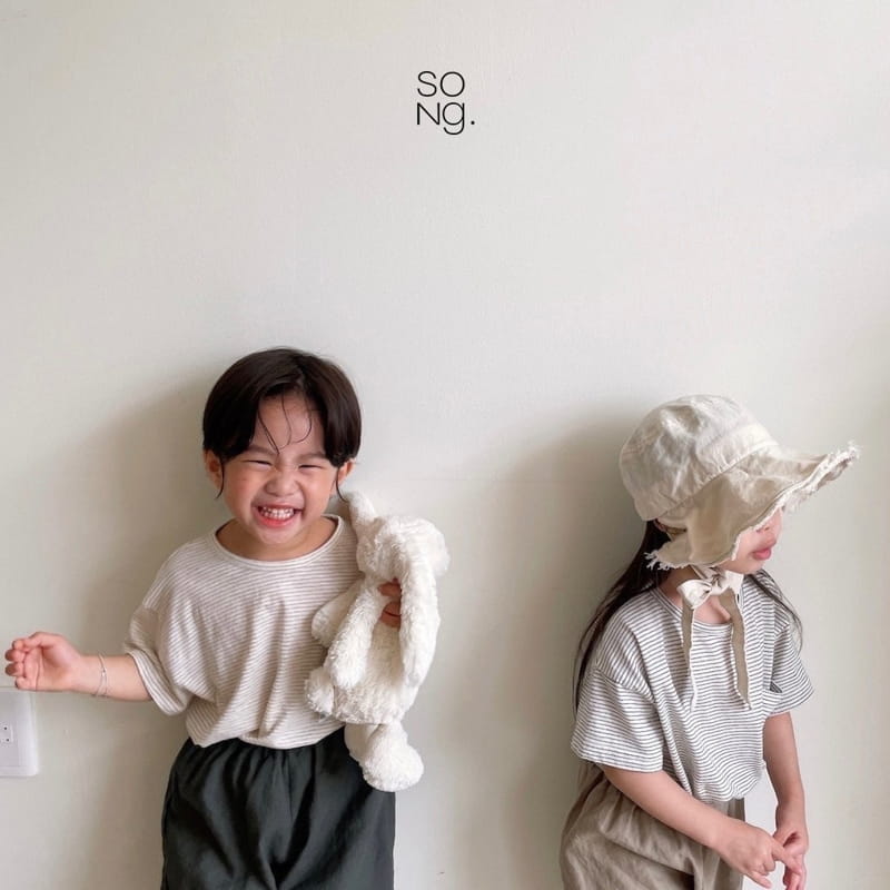 Song - Korean Children Fashion - #discoveringself - Pocket Piping Tee - 12