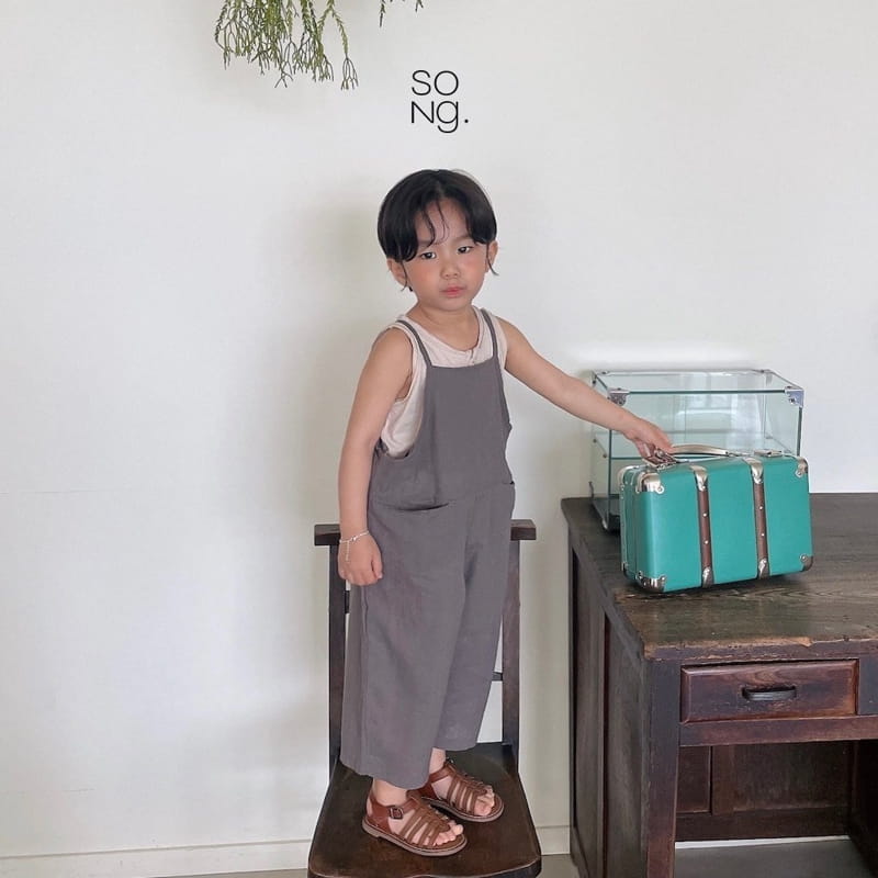 Song - Korean Children Fashion - #kidsshorts - Linen Overalls - 7