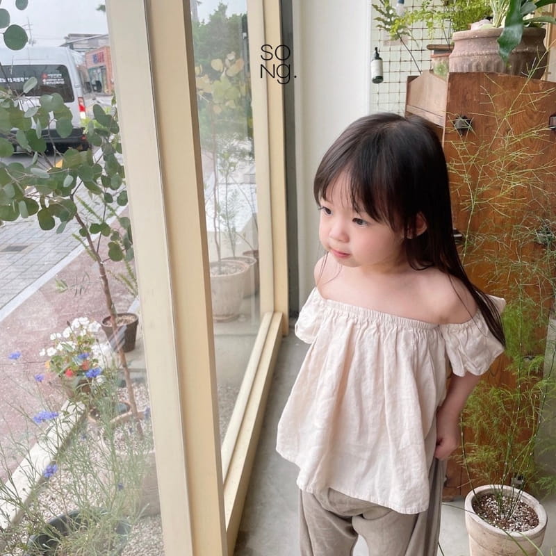 Song - Korean Children Fashion - #magicofchildhood - Off Shoulder Blouse - 4