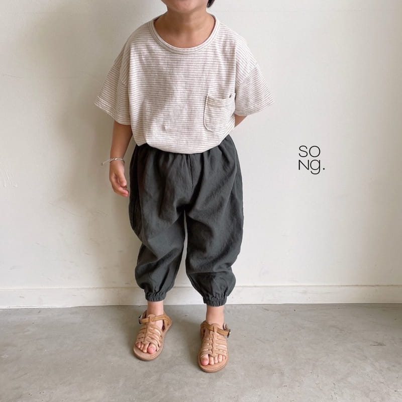 Song - Korean Children Fashion - #prettylittlegirls - Pocket Piping Tee - 7