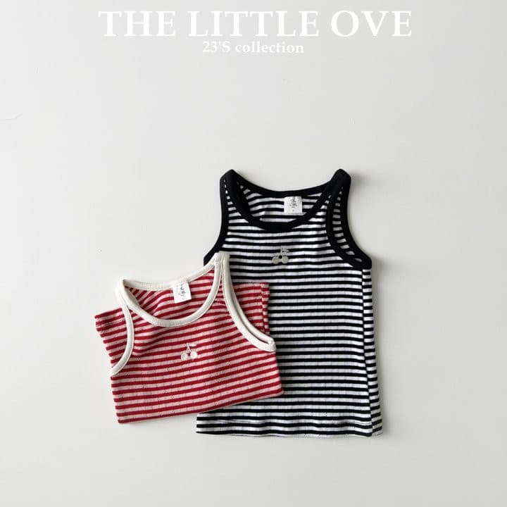 The Little Ove - Korean Children Fashion - #childofig - Cherry Sleeveless - 2