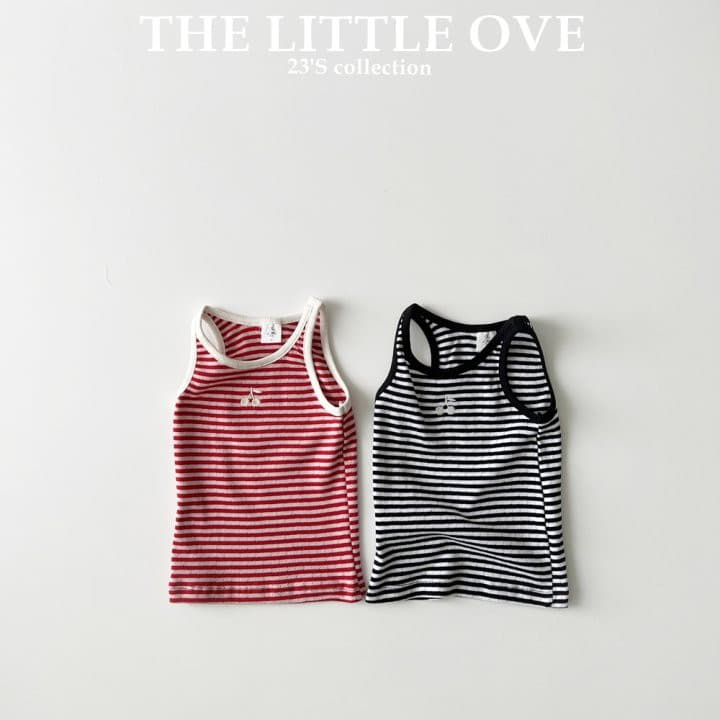 The Little Ove - Korean Children Fashion - #childrensboutique - Cherry Sleeveless - 3