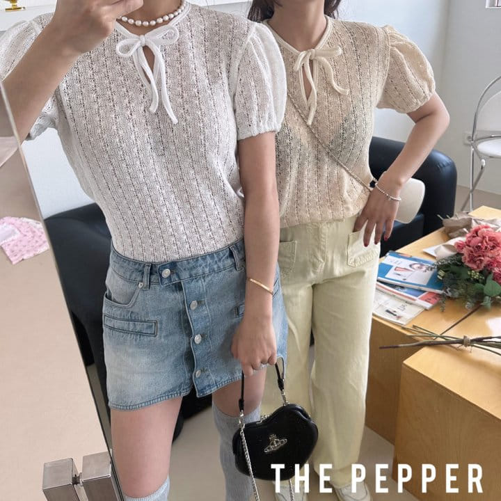 The Pepper - Korean Children Fashion - #Kfashion4kids - Ribbon Puff Knit Tee with Mom - 12