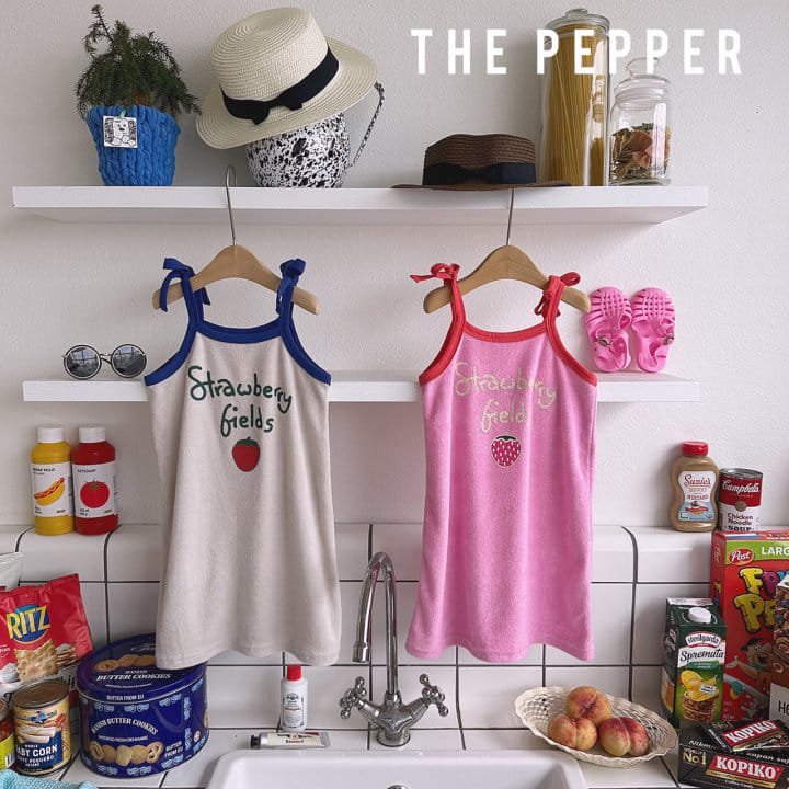 The Pepper - Korean Children Fashion - #childofig - Strawberry One-piece - 3