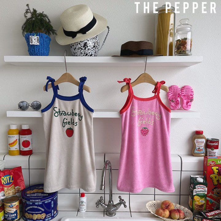 The Pepper - Korean Children Fashion - #childofig - Strawberry One-piece - 4