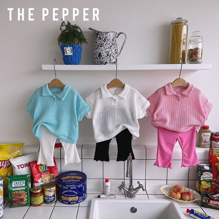 The Pepper - Korean Children Fashion - #childrensboutique - Knit Collar Tee - 3