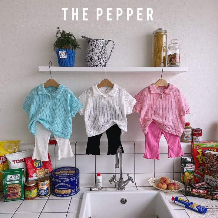The Pepper - Korean Children Fashion - #fashionkids - Knit Collar Tee - 6