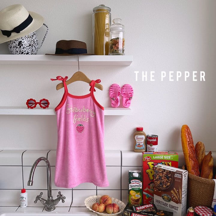 The Pepper - Korean Children Fashion - #kidsshorts - Strawberry One-piece - 8