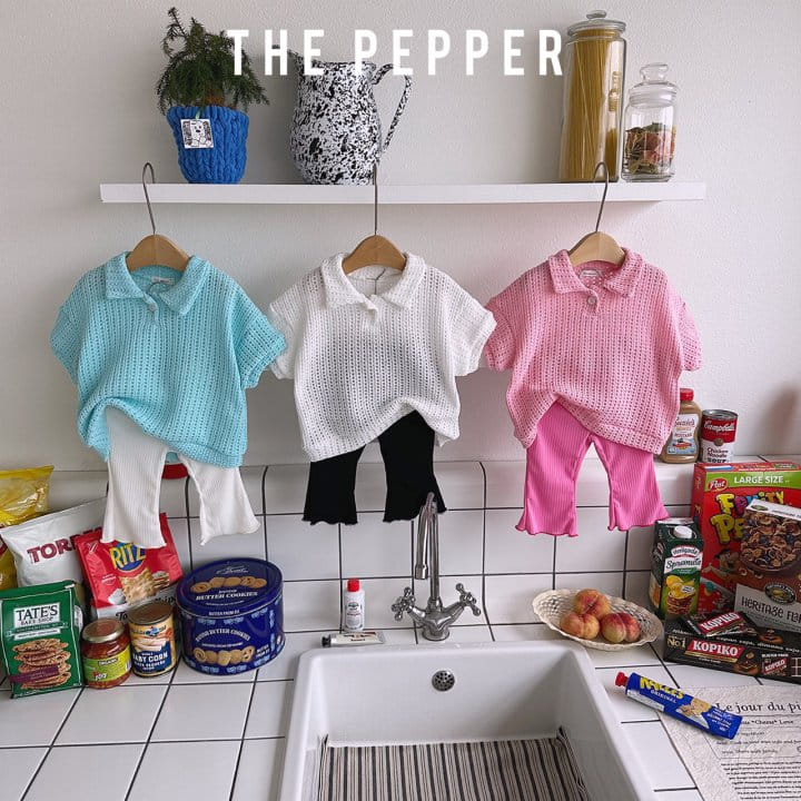 The Pepper - Korean Children Fashion - #kidsshorts - Knit Collar Tee - 7