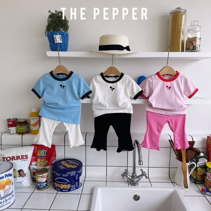 The Pepper - Korean Children Fashion - #kidsshorts - Piping Tee - 6
