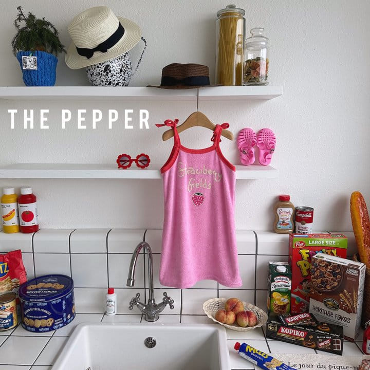 The Pepper - Korean Children Fashion - #kidsstore - Strawberry One-piece - 9
