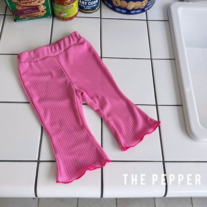 The Pepper - Korean Children Fashion - #kidsstore - Rib Color Pants - 6
