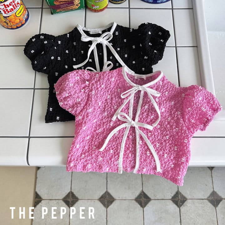 The Pepper - Korean Children Fashion - #littlefashionista - Dot Puff Blouse - 8