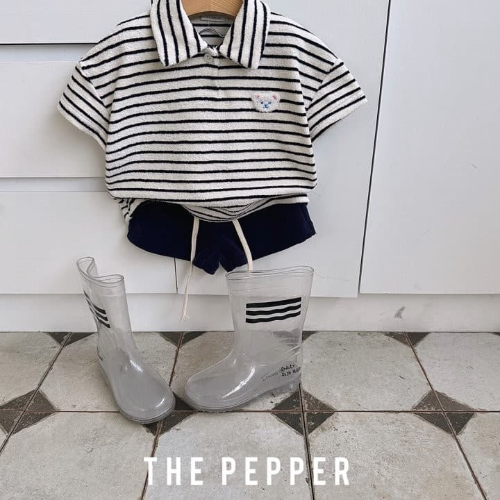 The Pepper - Korean Children Fashion - #littlefashionista - Bear Top Bottom Set - 9