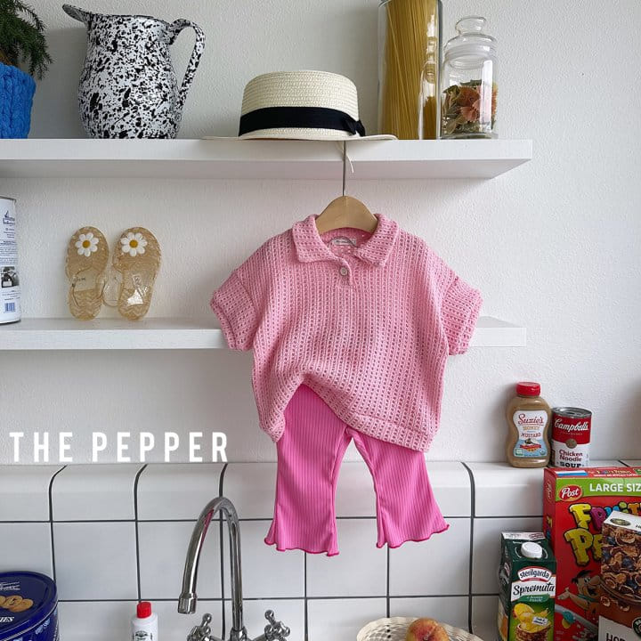The Pepper - Korean Children Fashion - #magicofchildhood - Knit Collar Tee - 12
