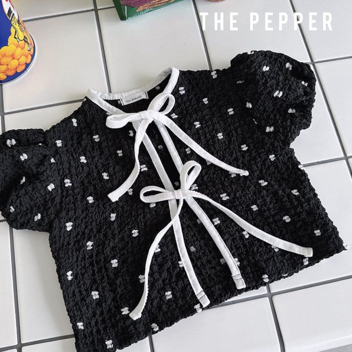 The Pepper - Korean Children Fashion - #minifashionista - Dot Puff Blouse - 10