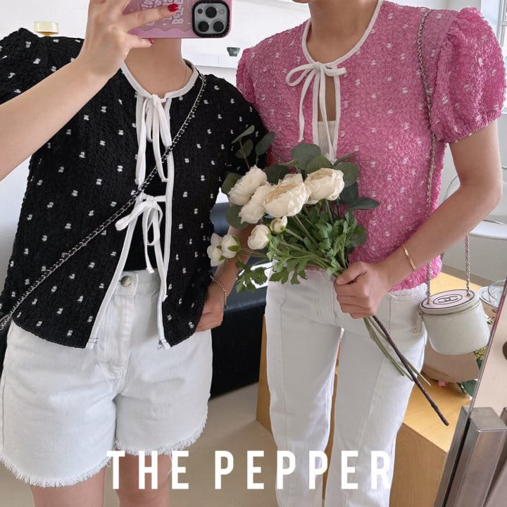 The Pepper - Korean Children Fashion - #prettylittlegirls - Dot Puff Blouse - 11