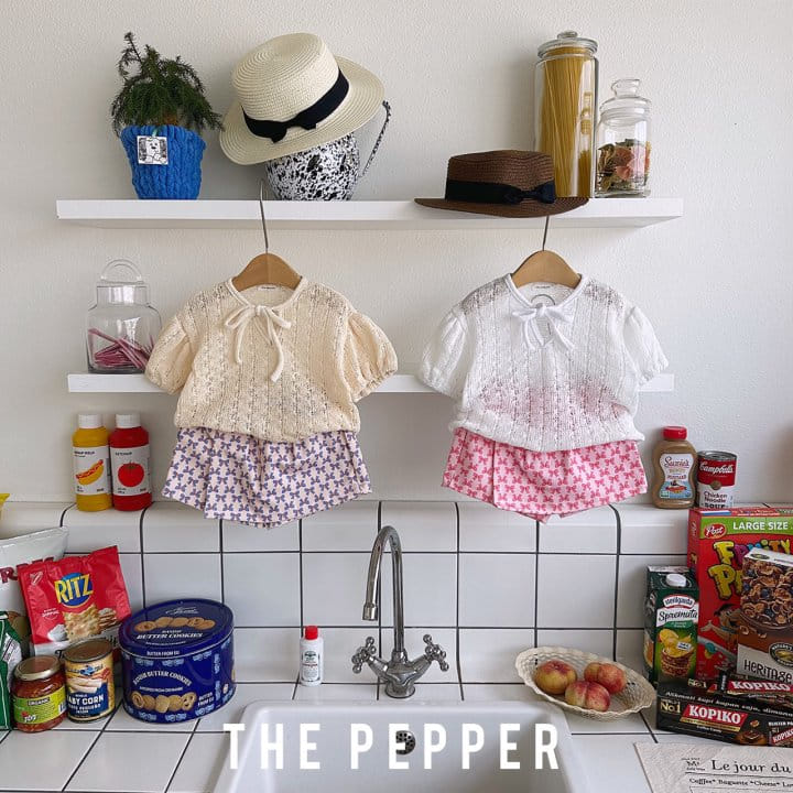 The Pepper - Korean Children Fashion - #stylishchildhood - Ribbon Puff Knit Tee with Mom - 3