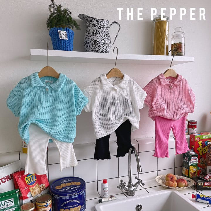 The Pepper - Korean Children Fashion - #stylishchildhood - Knit Collar Tee