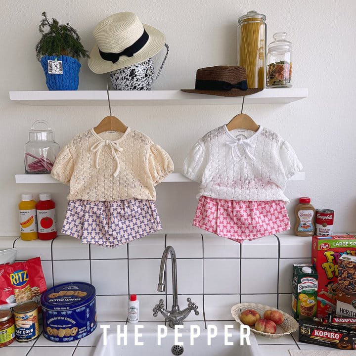 The Pepper - Korean Children Fashion - #todddlerfashion - Ribbon Puff Knit Tee with Mom