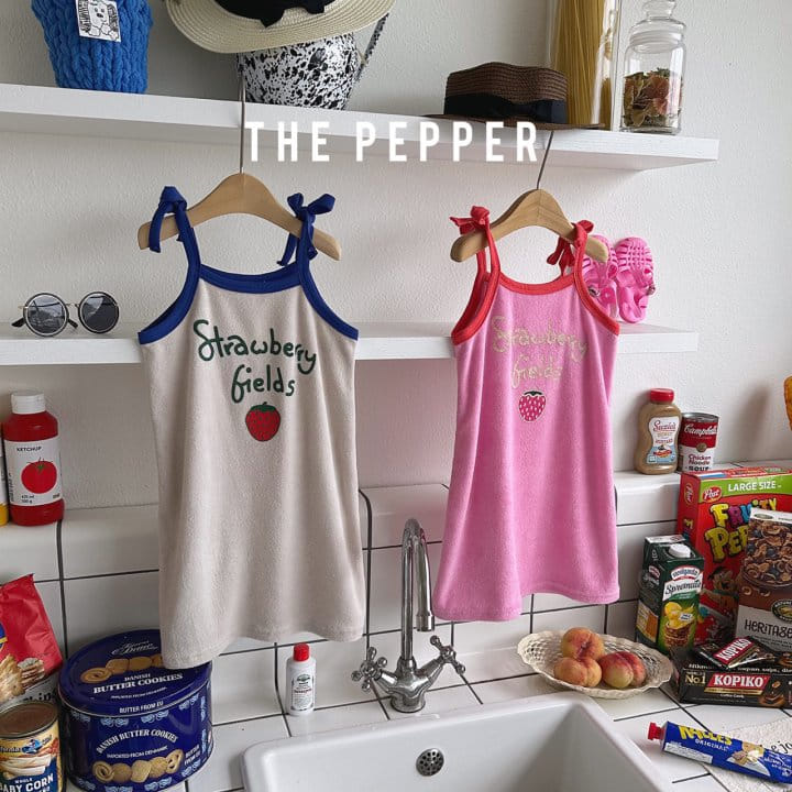 The Pepper - Korean Children Fashion - #toddlerclothing - Strawberry One-piece