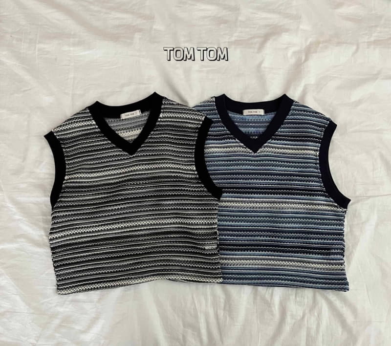 Tom Tom - Korean Children Fashion - #childofig - Summer Knit Vest - 8