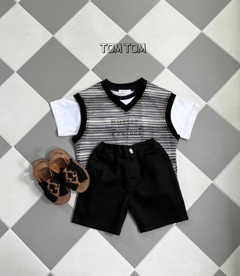 Tom Tom - Korean Children Fashion - #littlefashionista - Summer Knit Vest - 3