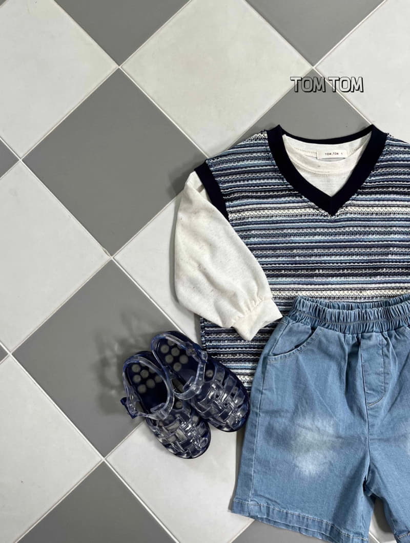 Tom Tom - Korean Children Fashion - #littlefashionista - Summer Knit Vest - 4
