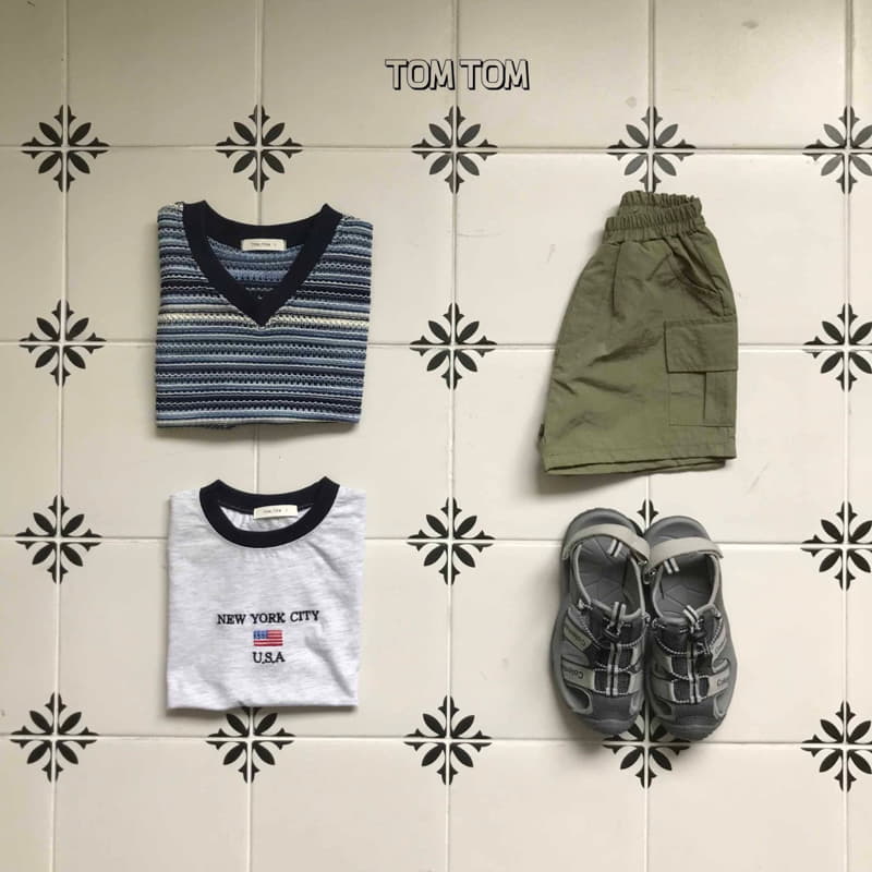Tom Tom - Korean Children Fashion - #minifashionista - Summer Knit Vest - 5