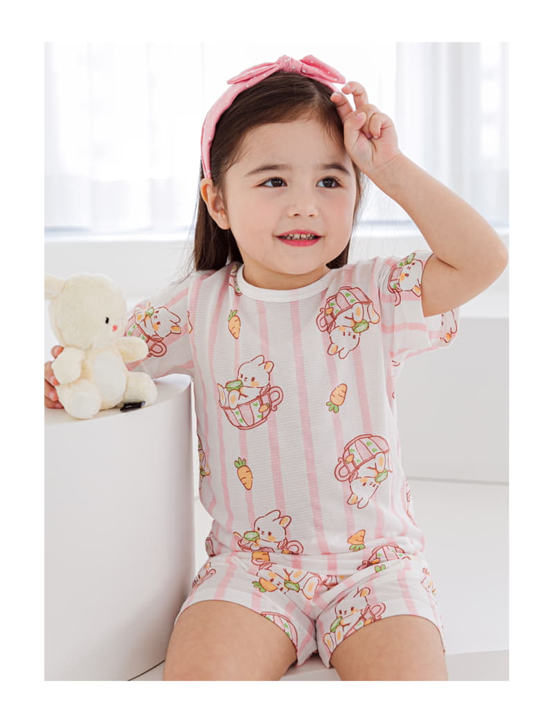 Ttasom - Korean Children Fashion - #childofig - Bunny Cup Short Air Silver Easywear - 3