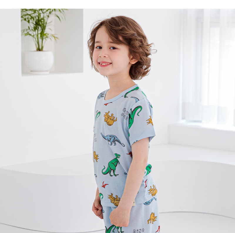 Ttasom - Korean Children Fashion - #childrensboutique - Dino World Short Air Silver Easywear - 5