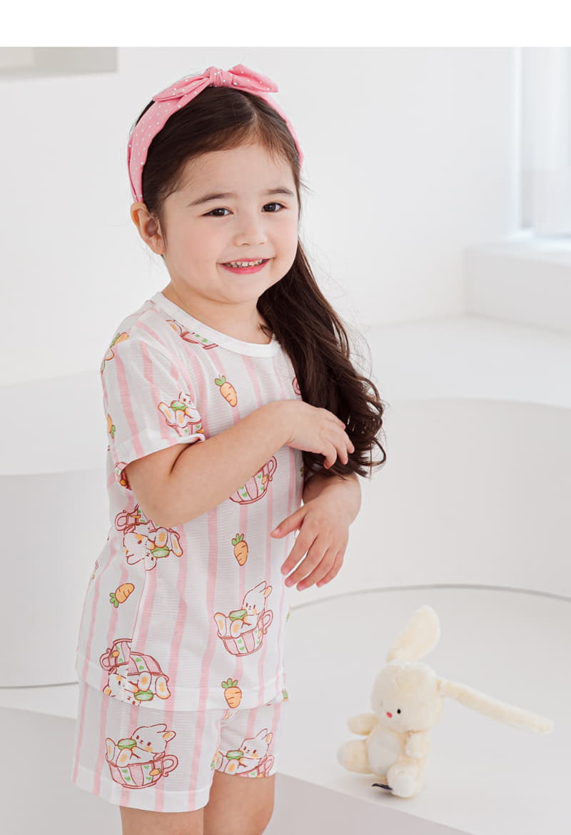 Ttasom - Korean Children Fashion - #childofig - Bunny Cup Short Air Silver Easywear - 4