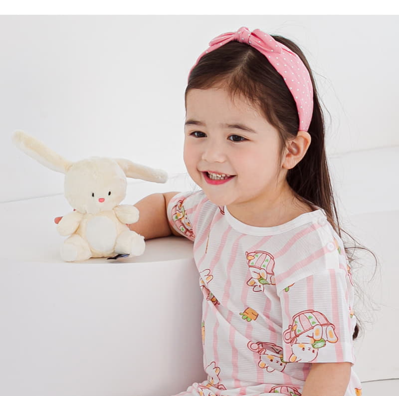 Ttasom - Korean Children Fashion - #designkidswear - Bunny Cup Short Air Silver Easywear - 5
