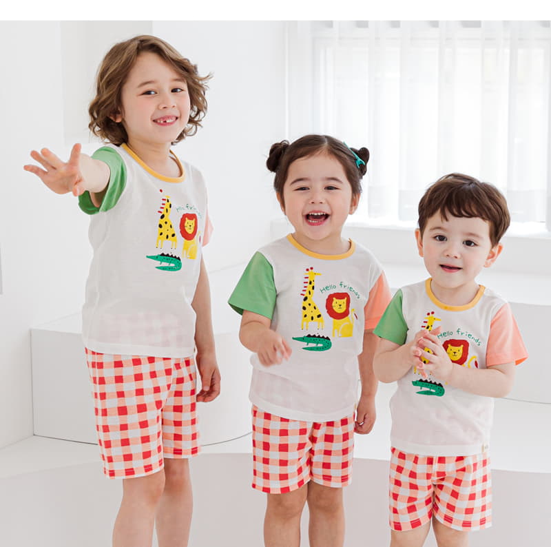 Ttasom - Korean Children Fashion - #littlefashionista - Animal Friend Short Jacquard Easywear - 5