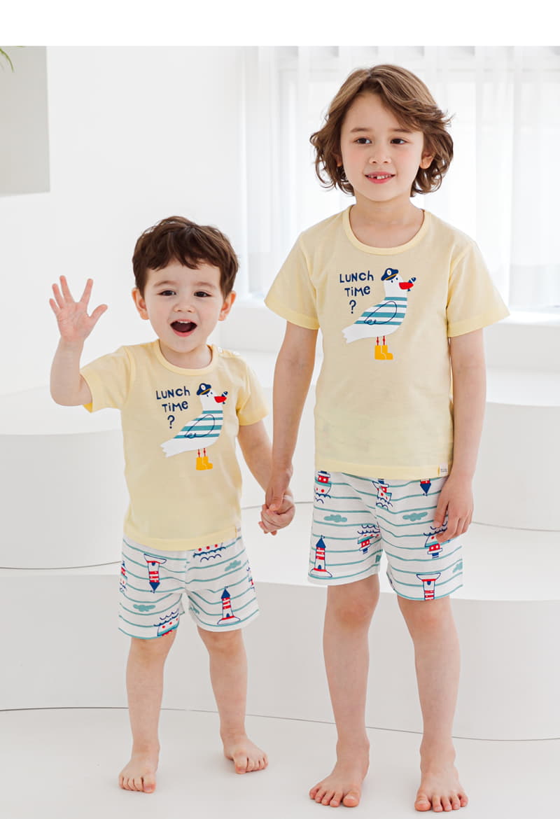 Ttasom - Korean Children Fashion - #Kfashion4kids - Seagull Short Jacquard Easywear - 4