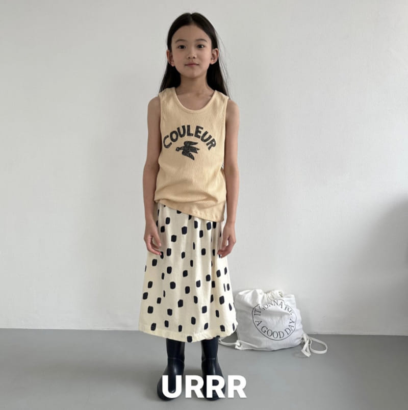 Urrr - Korean Children Fashion - #kidsstore - Bird Rib Sleeveless - 3
