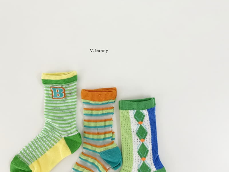 V Bunny - Korean Children Fashion - #Kfashion4kids - Dia Socks Set - 12