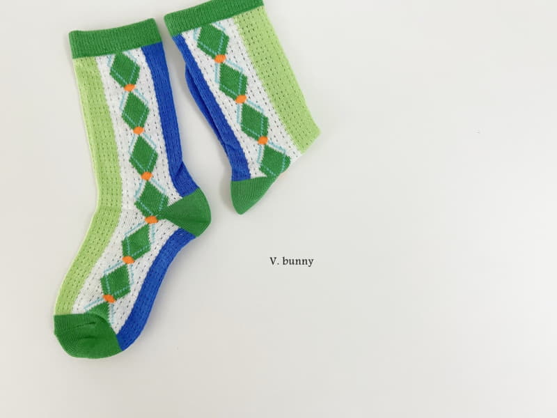 V Bunny - Korean Children Fashion - #designkidswear - Dia Socks Set - 6