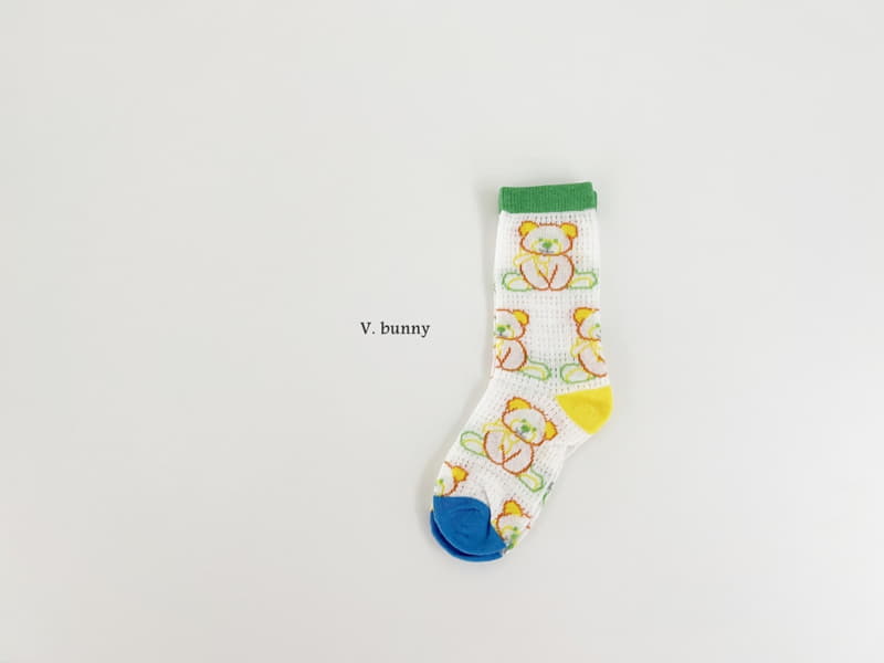 V Bunny - Korean Children Fashion - #discoveringself - Rainbow Bear Socks Set - 8