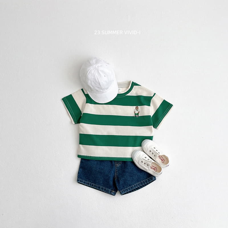 Vivid I - Korean Children Fashion - #childofig - Big Stripes Tee - 3