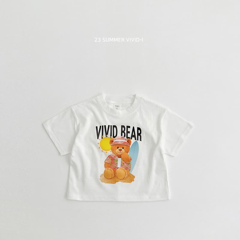 Vivid I - Korean Children Fashion - #childofig - Sun Cap Bear Tee - 2