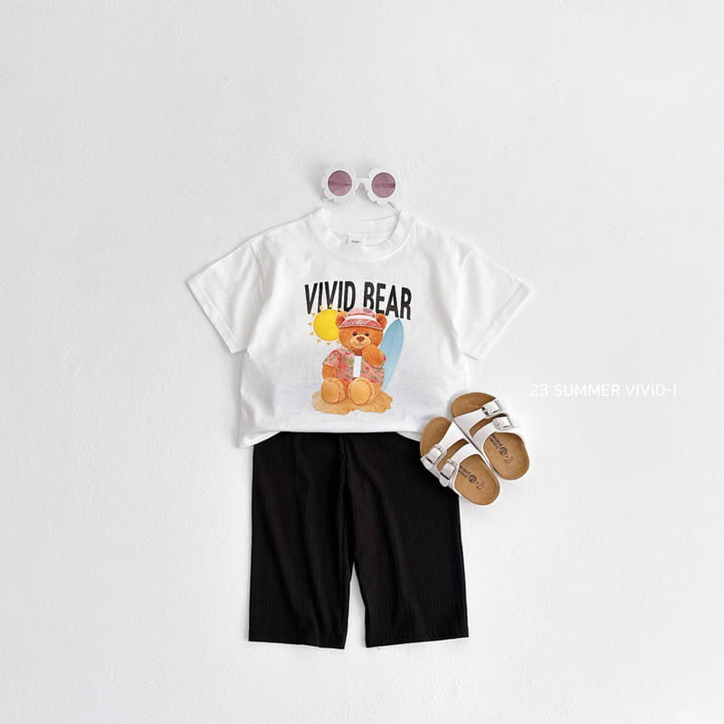 Vivid I - Korean Children Fashion - #childrensboutique - Sun Cap Bear Tee - 3