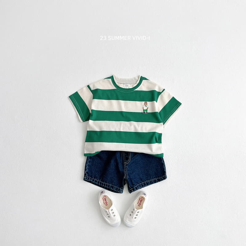 Vivid I - Korean Children Fashion - #designkidswear - Big Stripes Tee - 5