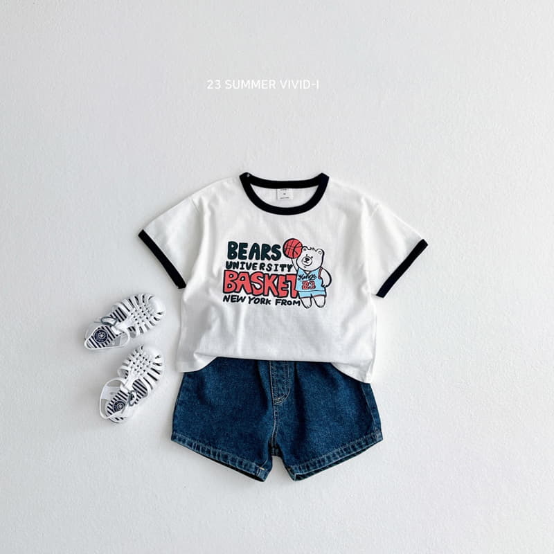 Vivid I - Korean Children Fashion - #designkidswear - Dunk Piping Tee - 7