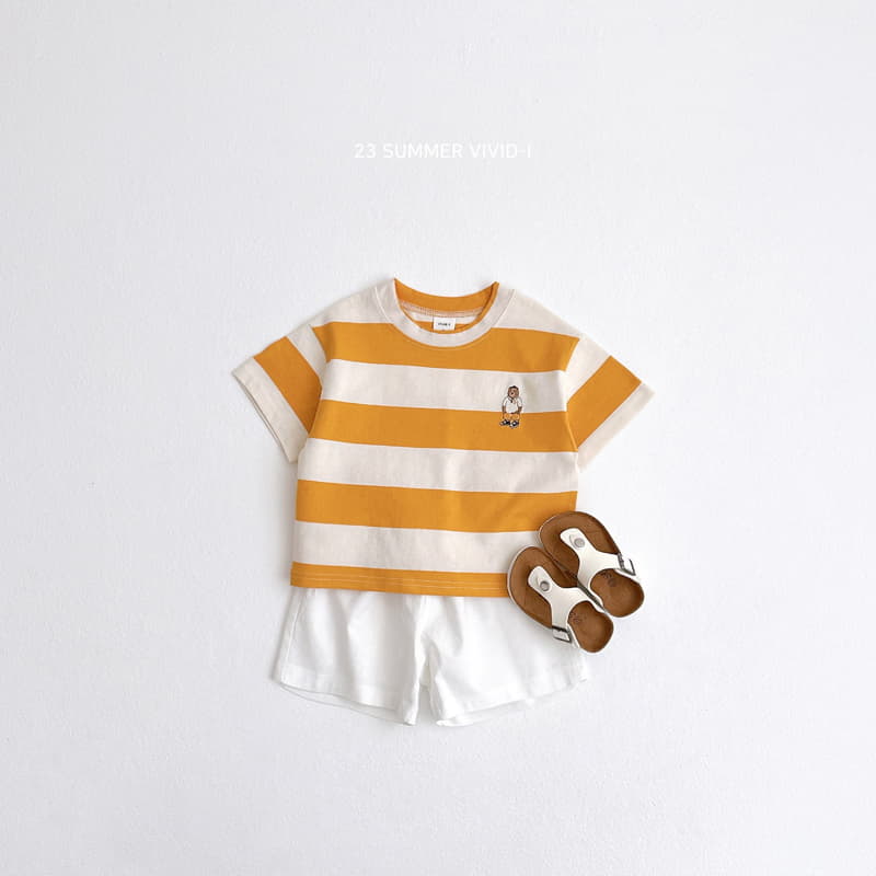 Vivid I - Korean Children Fashion - #discoveringself - Big Stripes Tee - 6